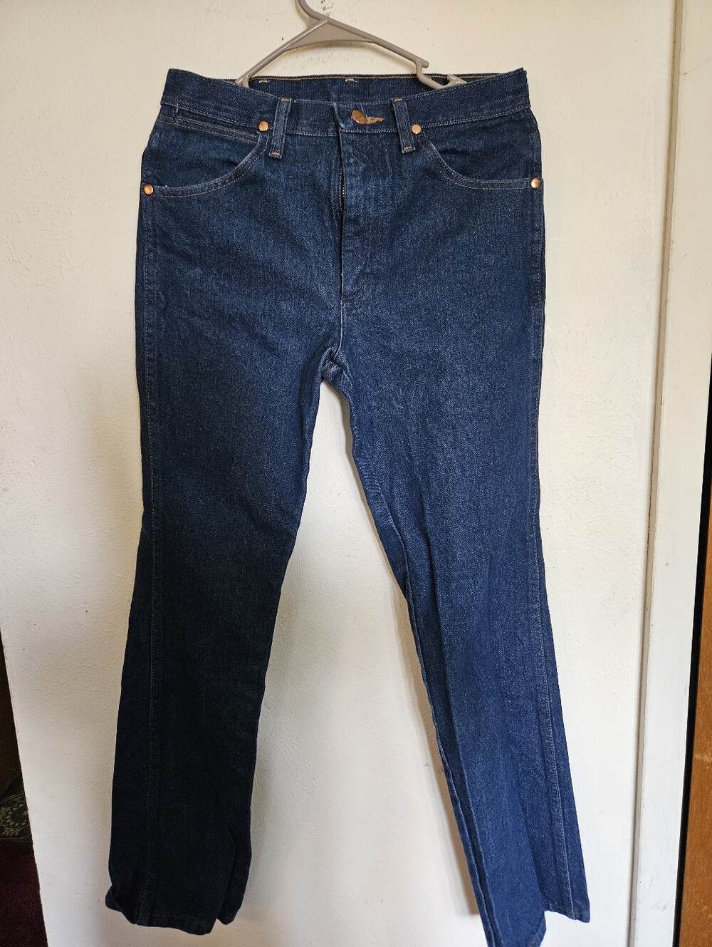 Mens Dark Blue Wrangler Jeans